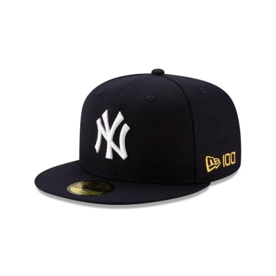Black New York Yankees Hat - New Era MLB Team Color 59FIFTY Fitted Caps USA0263175